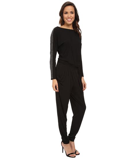 michael kors rompers and jumpsuits|Michael Kors long sleeve jumpsuit.